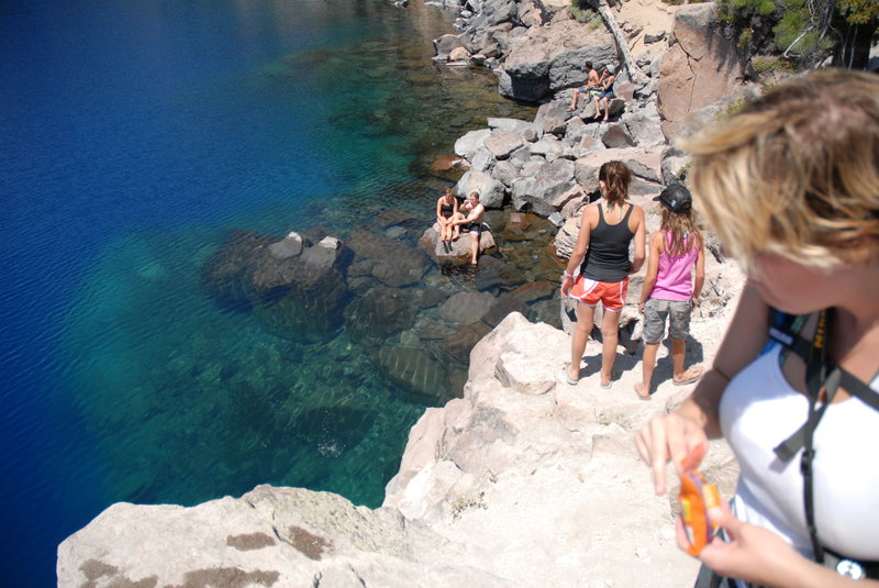 Awesome swimming hole at the base of Cleetwood Trail.