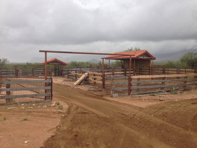 The Bowen Ranch cattle pens.