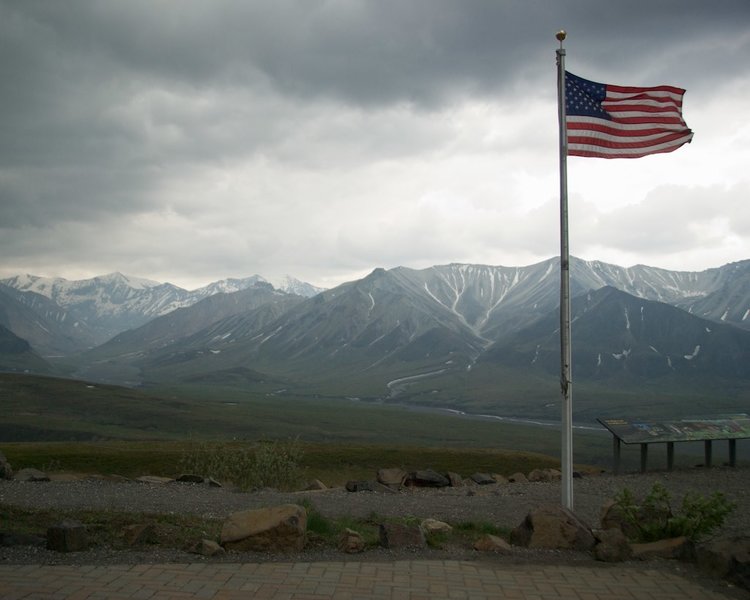 A storm blowing into Denali NP.