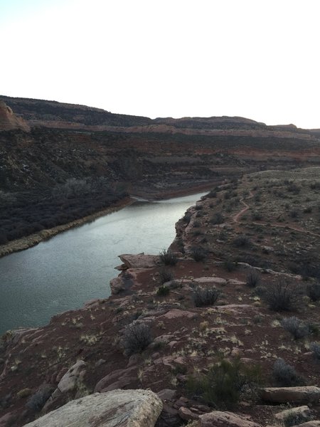Looking downstream at the Colorado River.