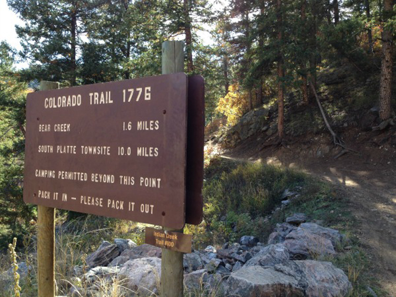 The start of the real Colorado Trail.