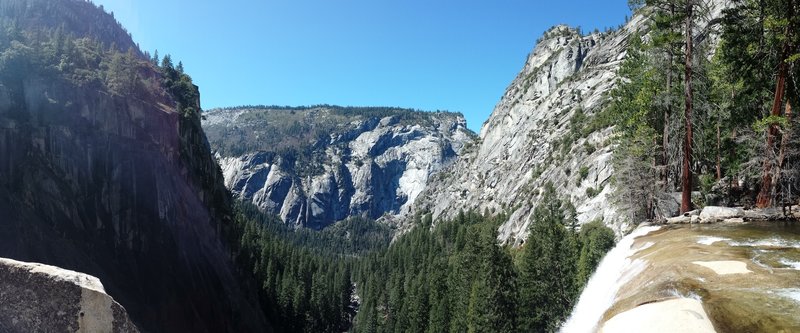 Vernals Falls and the valley