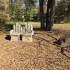 Community Center Park scupture honoring Lightning Brown, a community activist and advocate for Chapel Hill greenways