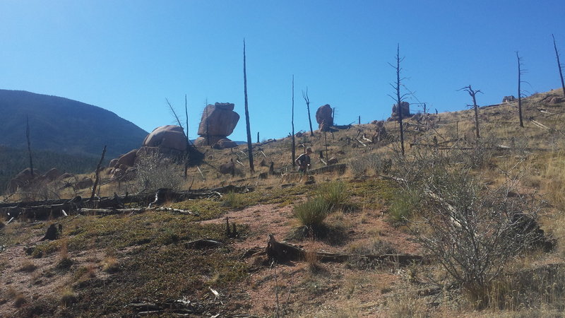 Open landscape and rock formations.