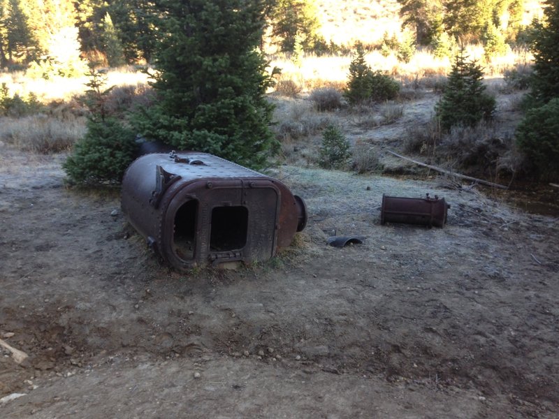 A few of the parts of the old Steam Mill up Steam Mill Hollow.