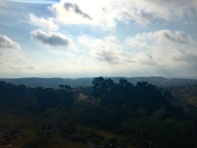 Views of the Texas Hill Country from atop Pipeline Hill.