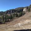 The basin at the head of White Pine Canyon