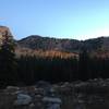 Some beautiful fall colors in White Pine Canyon (from afar)