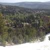 A view from the Northern Ridge of Steep Hollow down onto Crescent Lake. You'll have to venture off trail for views like this, but the added adventure is certainly worth while!