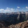 A view of the ridge between Little Cottonwood and American Fork Canyons.