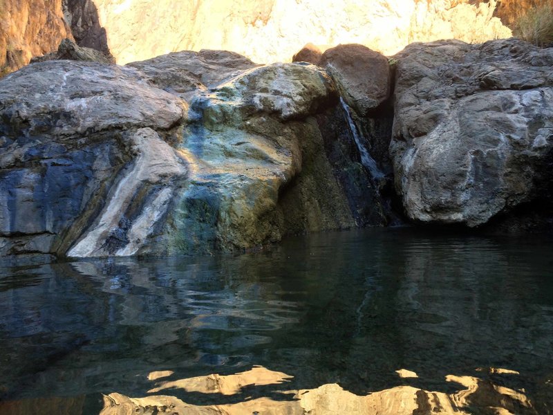 The Grotto pool, one of the sought after gems in Gold Strike Canyon. 104