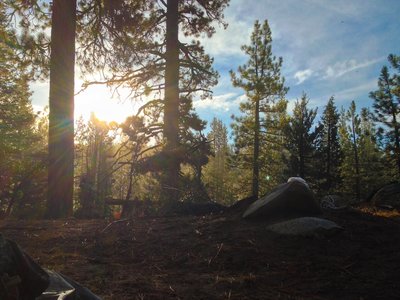 Sunrise at Elephant Rock Lake.