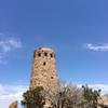 Desert View Watchtower as seen from the Desert Viewpoint trail.