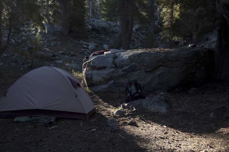 Ten Lakes campsite.