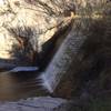 Water flowing at Sycamore Reservoir.