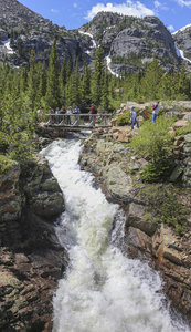 Bridge Over Glacier Creek on the Loch Vale Trail.
