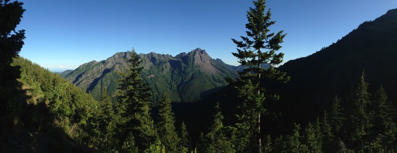 Once you get above the treeline, look back for an incredible 180-degree view of the south Olympics. You can even spot Mt. Rainier on a clear day.