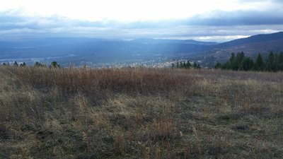 Fall skies and Iller Creek area in the distance