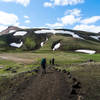 Making the way along the Laugavegur Route.