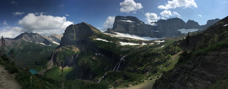 The view from Grinnell Glacier Trail.