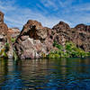 Spots of Green along the Colorado River.