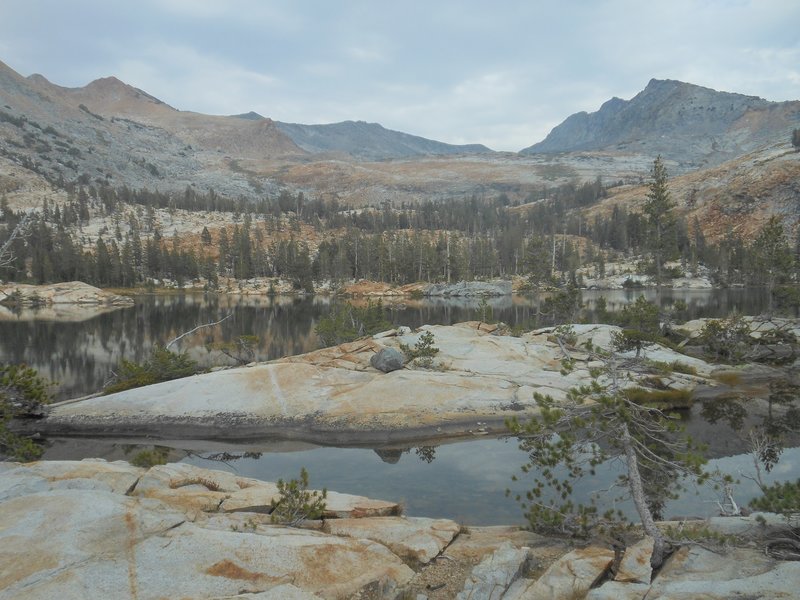 Lower Ottoway Lake as seen from the Red Peak Pass trail.