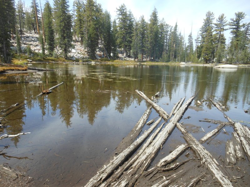 Lake on the Clouds Rest Trail and the only reliable water source.