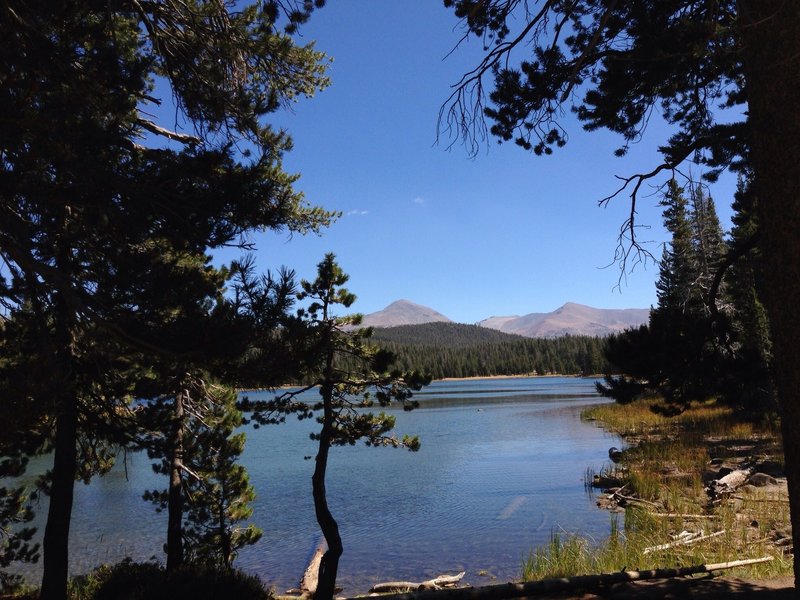 Views of Dog Lake from the trail.