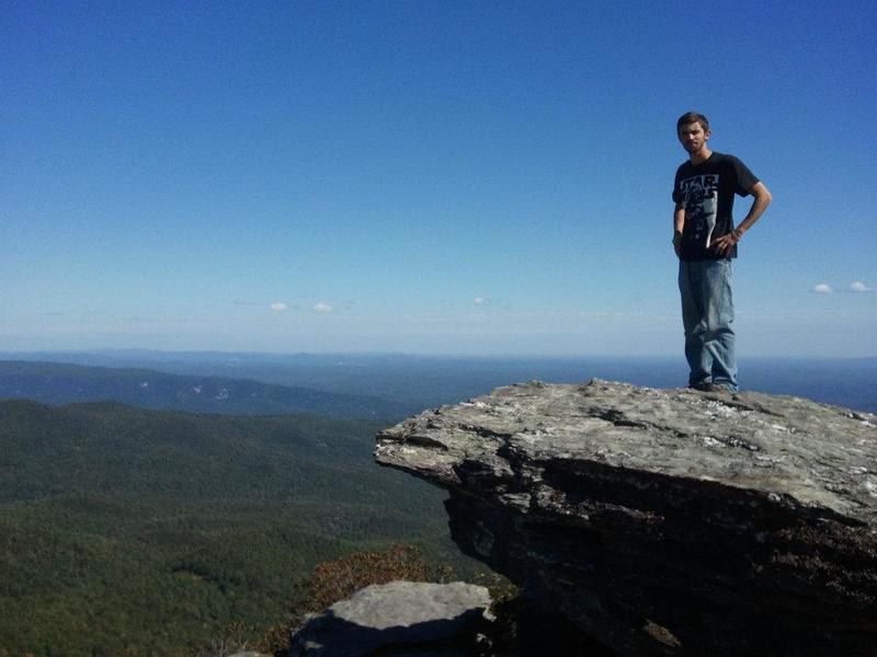 The awesome panoramic view from Tablerock Mountain.