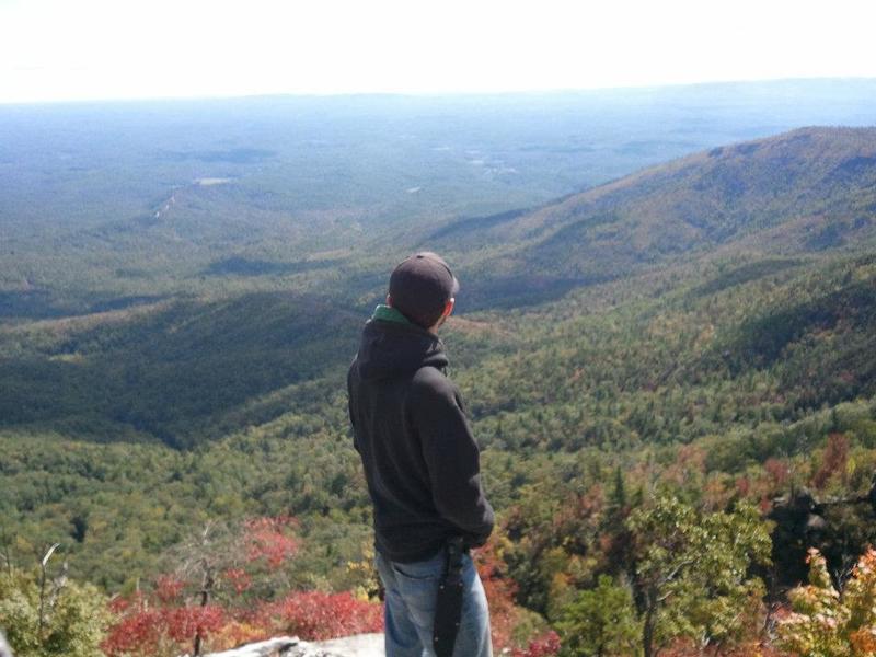 To the northeast of Table Rock Mountain lies the remainder of the Mountains to Sea Trail.