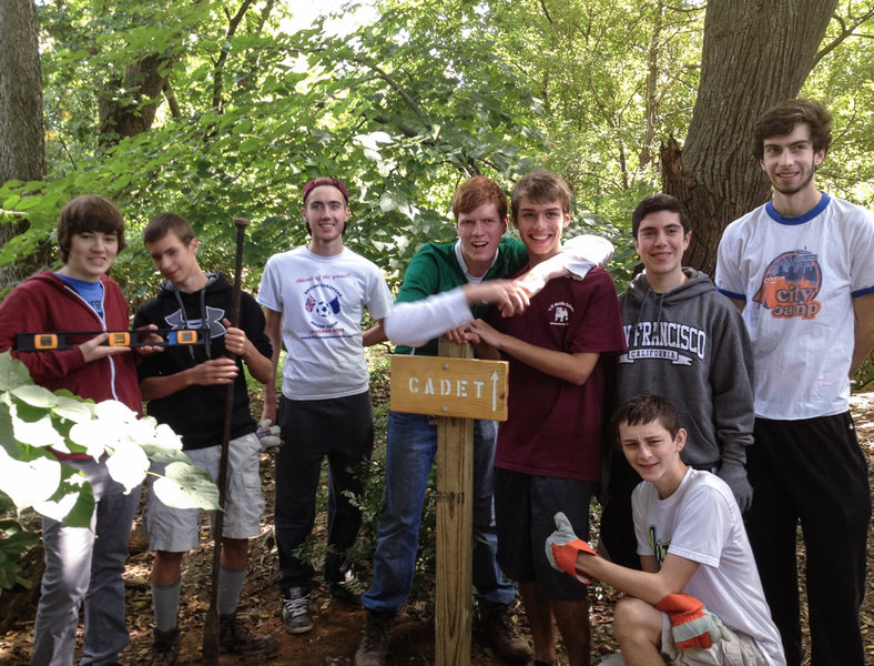 Eagle Scout project - trail signs.