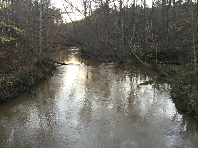 Crabtree Creek at Ebenezer Church Road Bridge