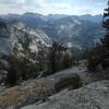 Southwest view towards the Clark Range from the Merced River Shelf.