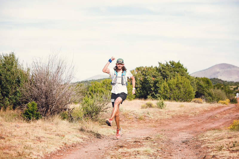 Running near Cedar Ranch on the Arizona Trail.  Photo by Kristin Wilson.