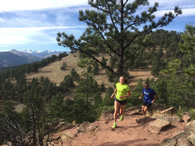 Rolling on Lion's Lair Trail.