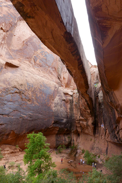 Morning Glory Arch is a nice treat after a hike in Grandstaff Canyon.