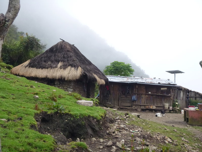 A rare homestead along the trail... note the solar panel.