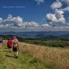 Hiking north towards Hot Springs, NC.