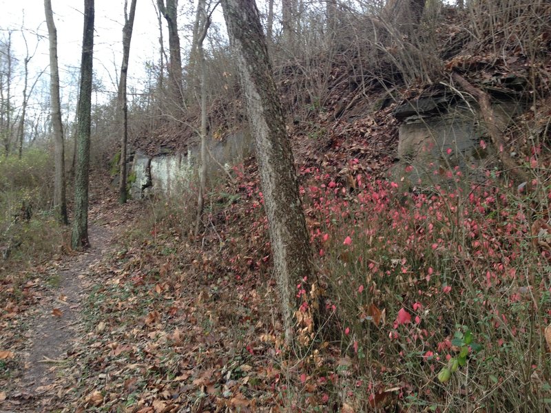 Cool rock formations on the Upper Frontier Trail.