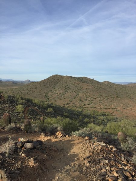 Looking towards Ridgeback Overlook from Apache Vista.