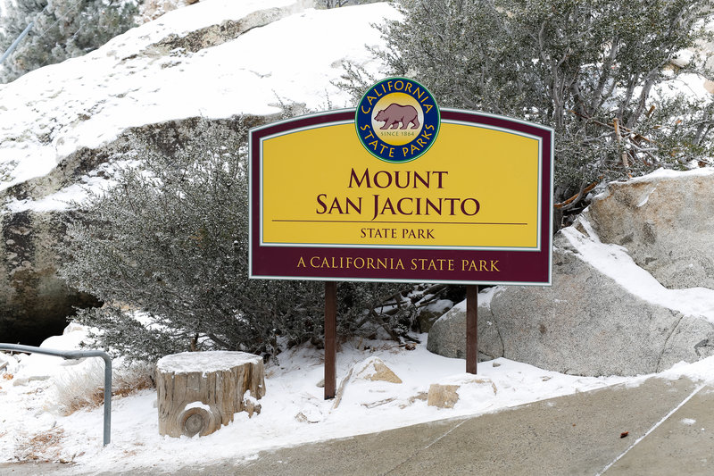 State Park sign at the station.