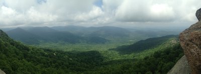 Panoramic view from the top of Old Rag.