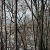 Looking down on Creve Coeur Lake from the Bootlegger's Run Trail.