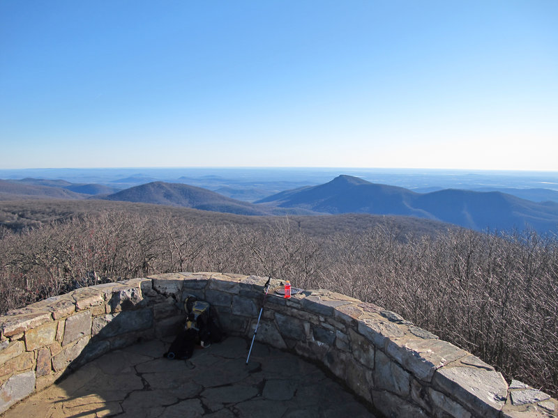 Views from the summit of Mt. Hawksbill.