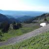 A view down the canyons and out into the Bear River Range from the Naomi Peak NRT.