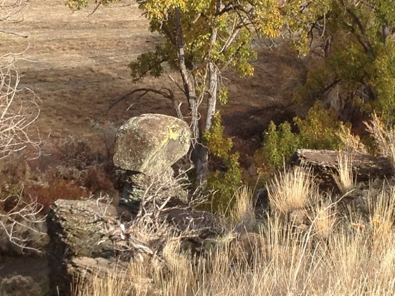 The Balanced Rock for which the trail was named.