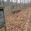 A fitness station on the Tiger Trail.