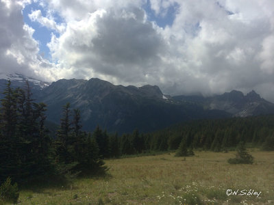 An August storm rolls over the Wonderland trail in 2014.