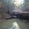 A view of the waterfall in late autumn at Boord State Nature Preserve.