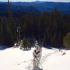 Almost at the top of Eagle's Peak on Black Friday 2015. Mt. Adams, Mt. St Helens, and Mt. Hood (on a clear day) are visible from this vantage (St Helens is the only one visible in the picture).